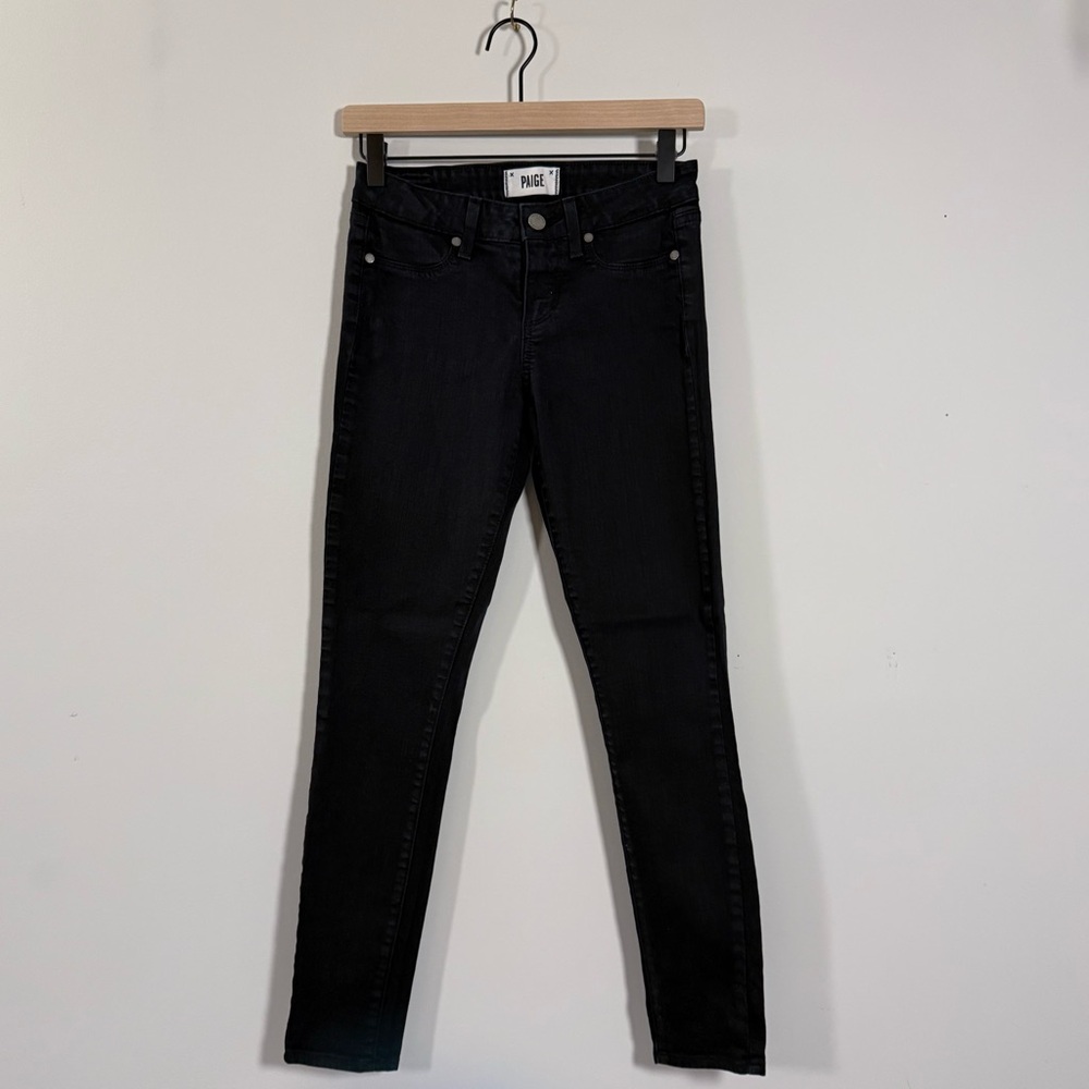 PAIGE Women's Black Skinny Jeans
